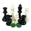 Vinyl Roll Up Board (Medium) with Black and White Tournament Chess Pieces - Image 2