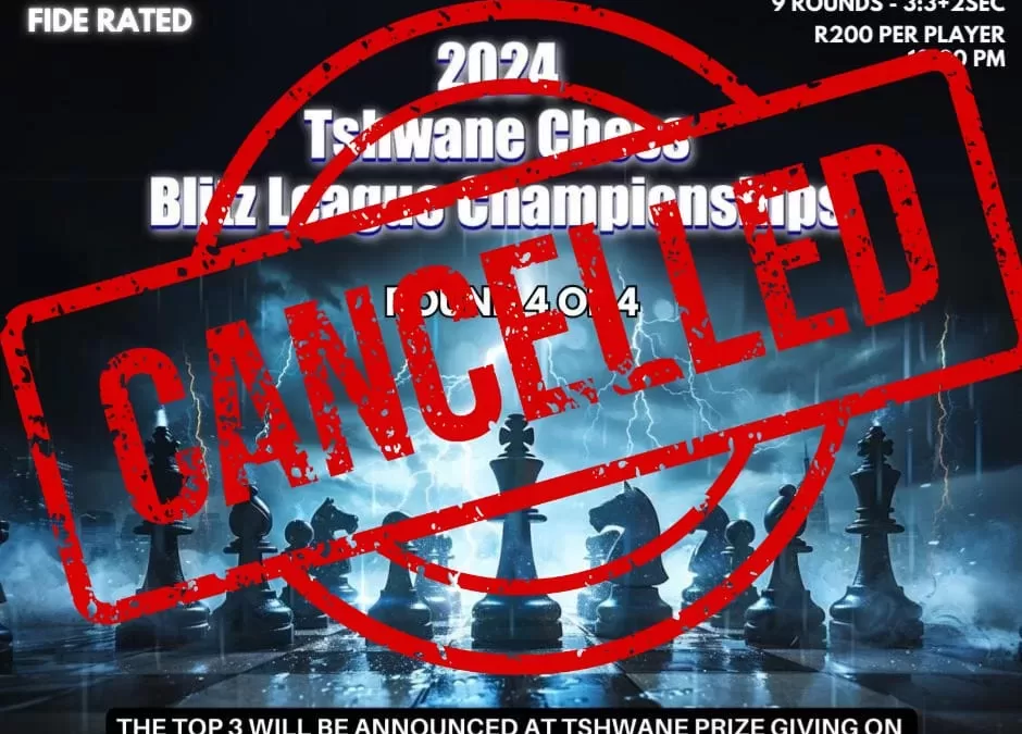 2024 Tshwane Chess Fide Rated Blitz League Championships 4 of 4